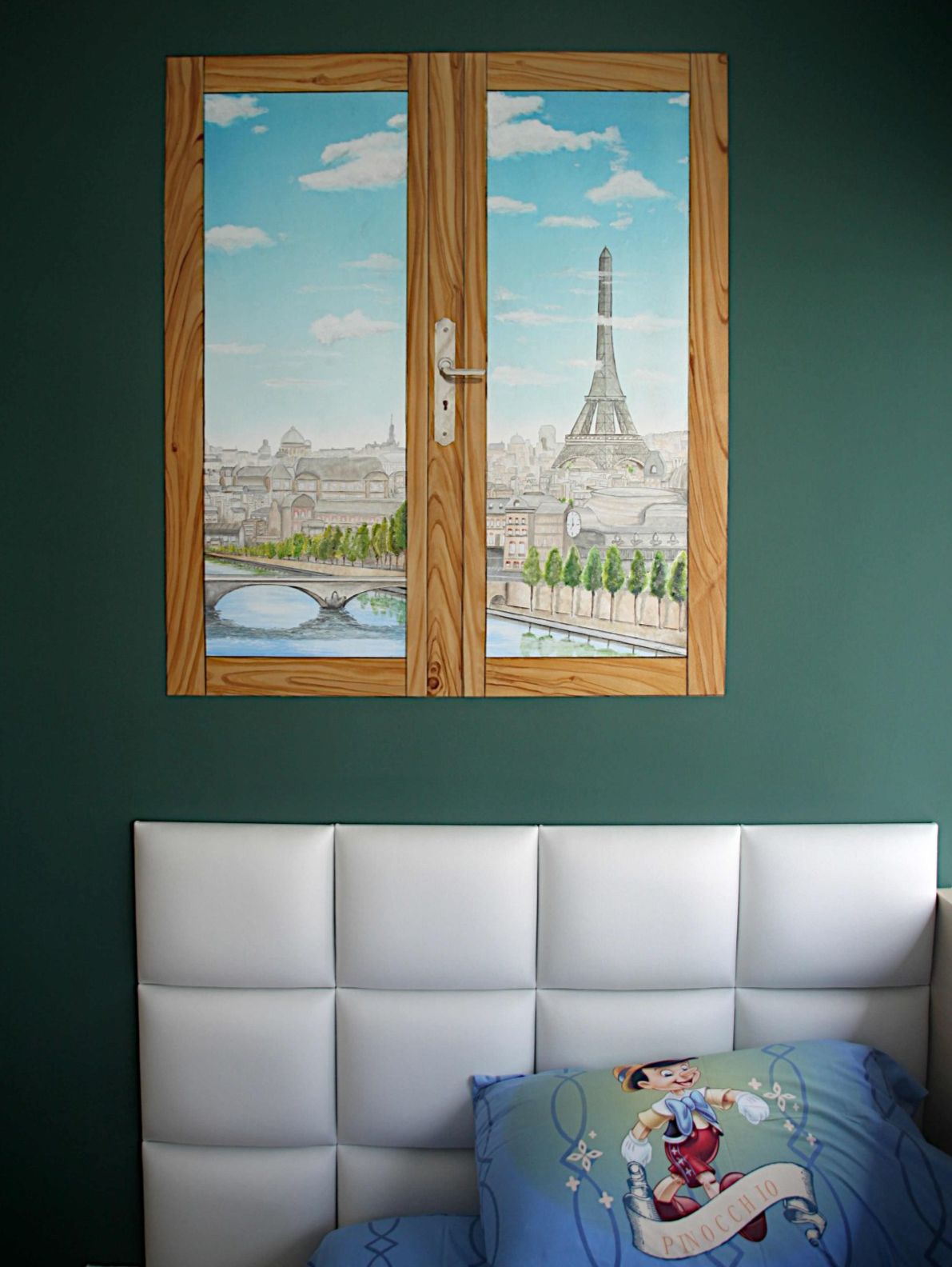 Trompe l'oeil Trompe l'oeil Fenetre avec vue sur Paris